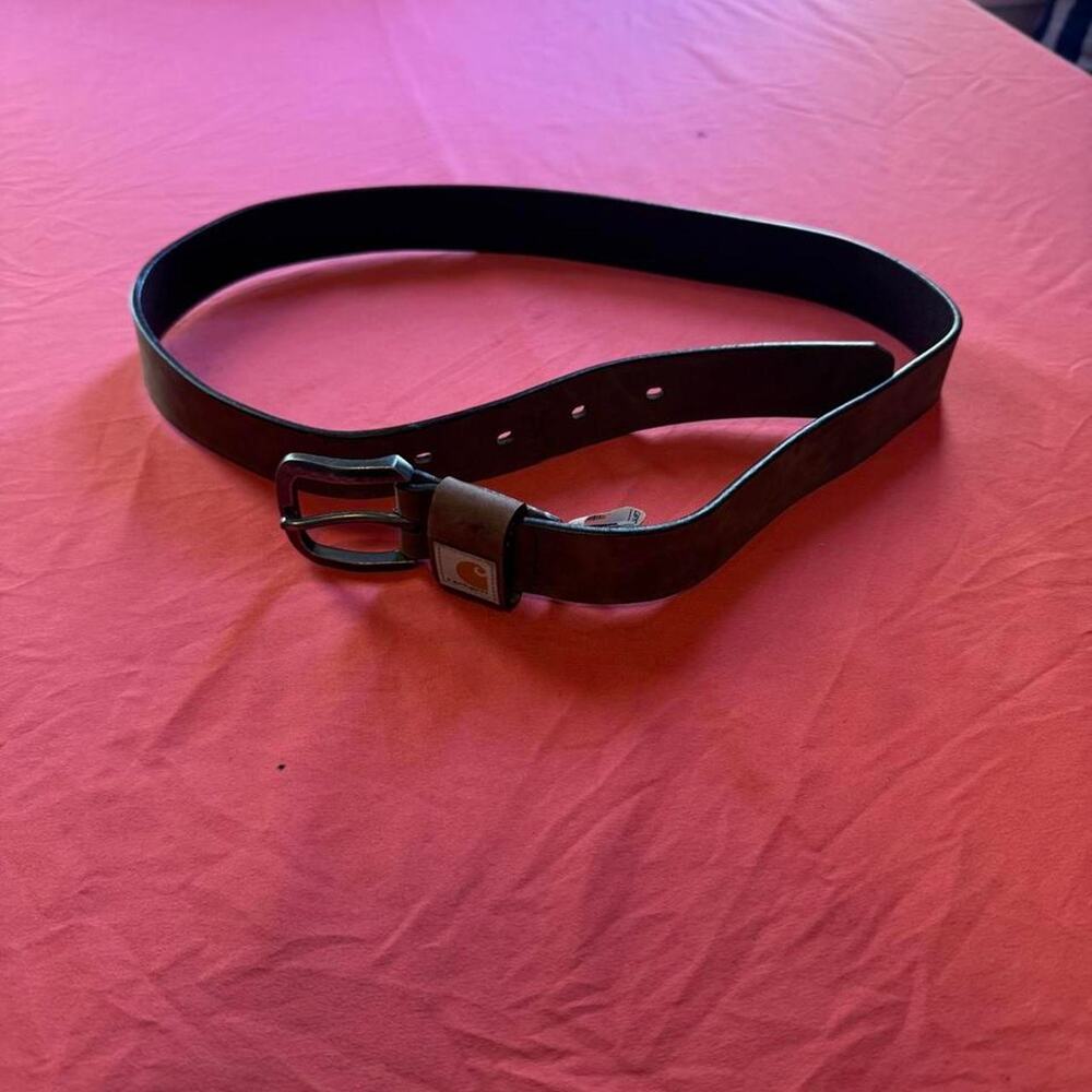 Carhartt womens saddle legacy brown leather belt- Size L